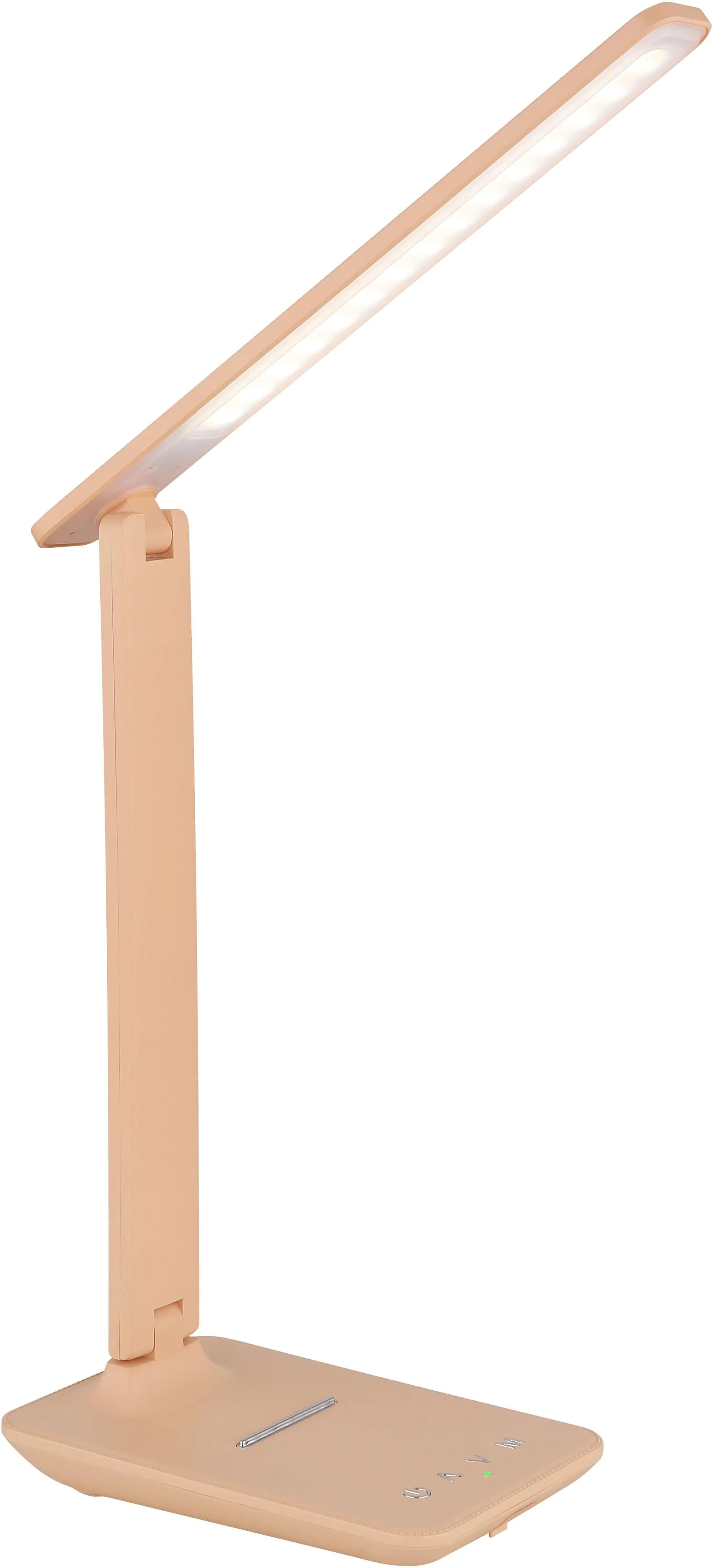 GLOBO LIGHTING LED Tischleuchte BULLA pfirsichfarben matt