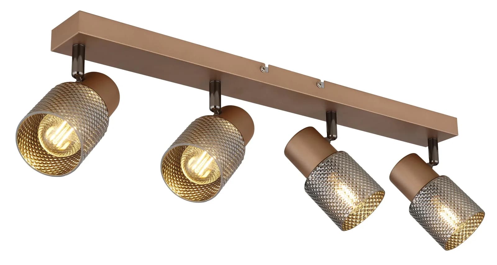 GLOBO Lighting Strahler SATELLA Metall Kaffeebraun Matt