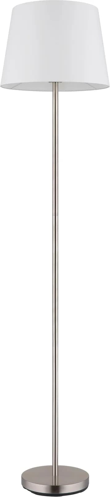 NOWA Stehlampe JORIS Silber Metall Textil