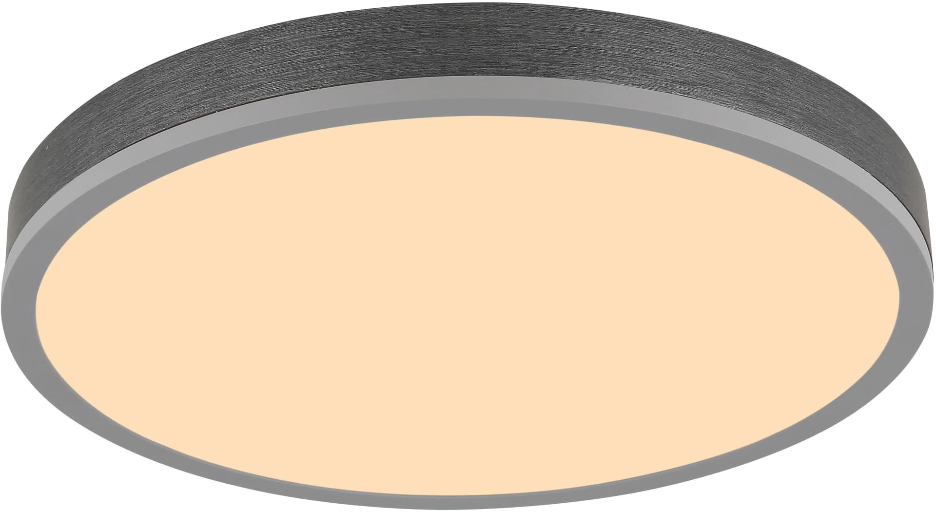 Deckenleuchte DORO Silberfarben Aluminium Kunststoff Opal