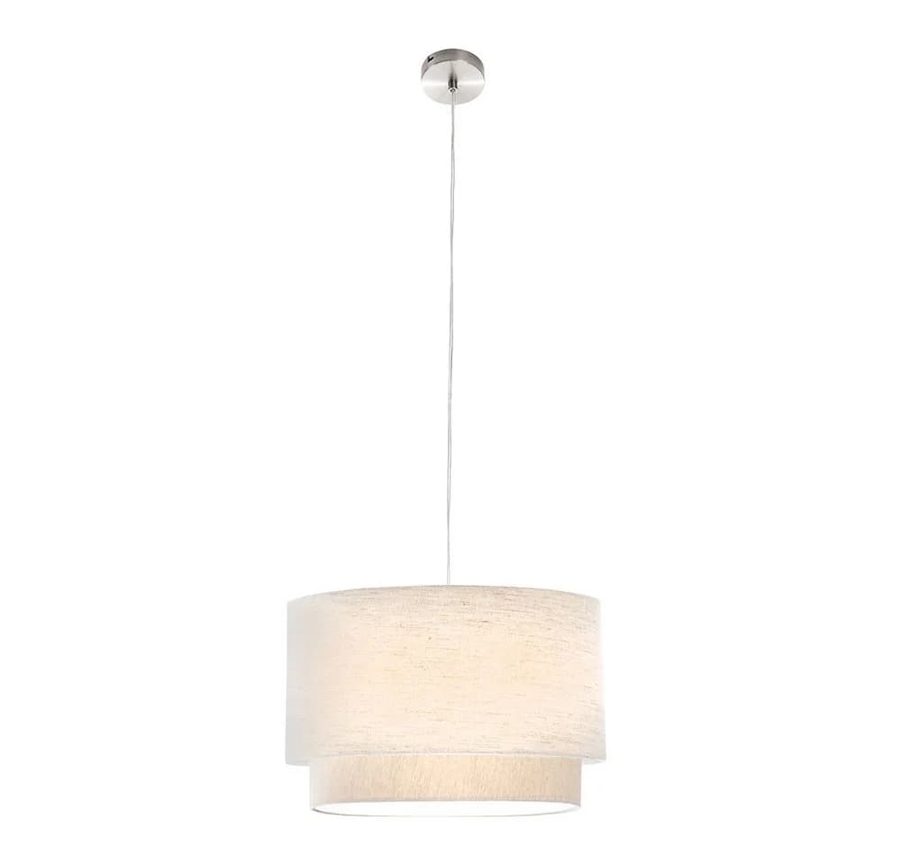 NOWA Pendelleuchte Textilschirm Beige
