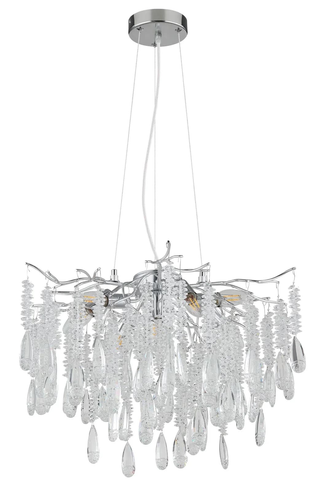 Kronleuchter KINGA Silber Metall GLOBO Lighting