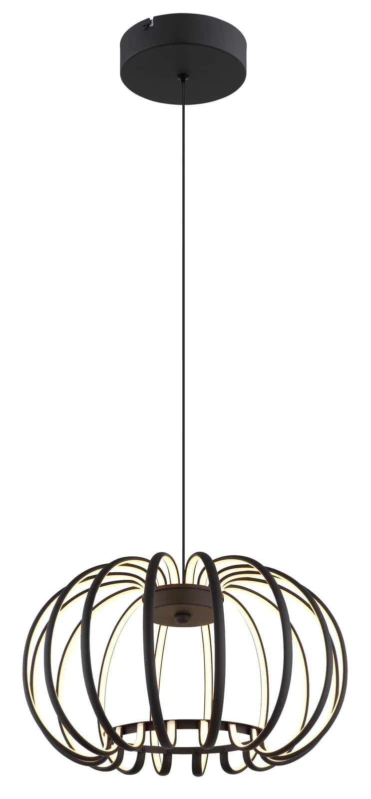 Hängeleuchte RIBBON Schwarz Metall GLOBO Lighting