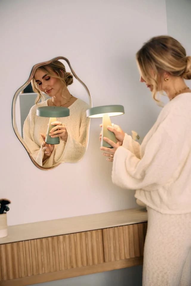 homsy by Ana Johnson LED Tischleuchte NORVA Akku-Tischleuchte, Touchfunktion, Farbsteuerung, USB-C, dimmbar