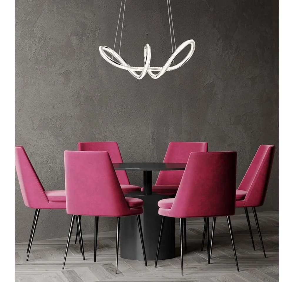 GLOBO LIGHTING LED Pendelleuchte Silber Dimmbar Fernbedienung