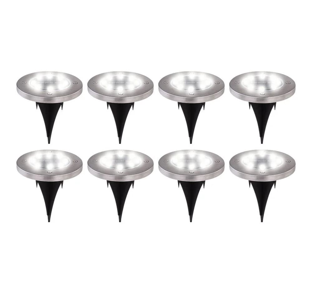 GLOBO LIGHTING LED Gartenleuchte 8er Set Solar Bodenleuchten