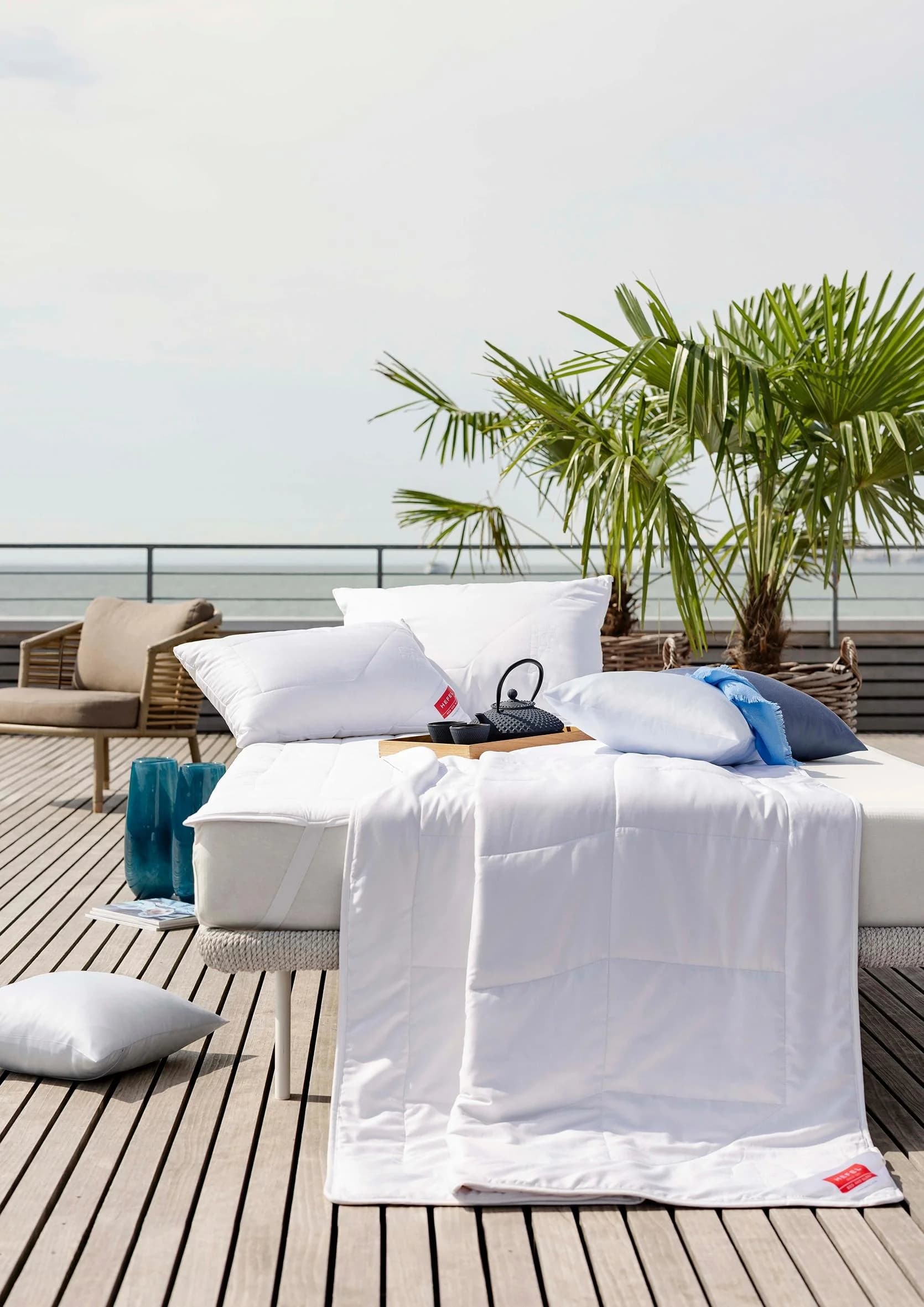 Hefel Naturfaserbettdecke Wellness Retreat Weiß