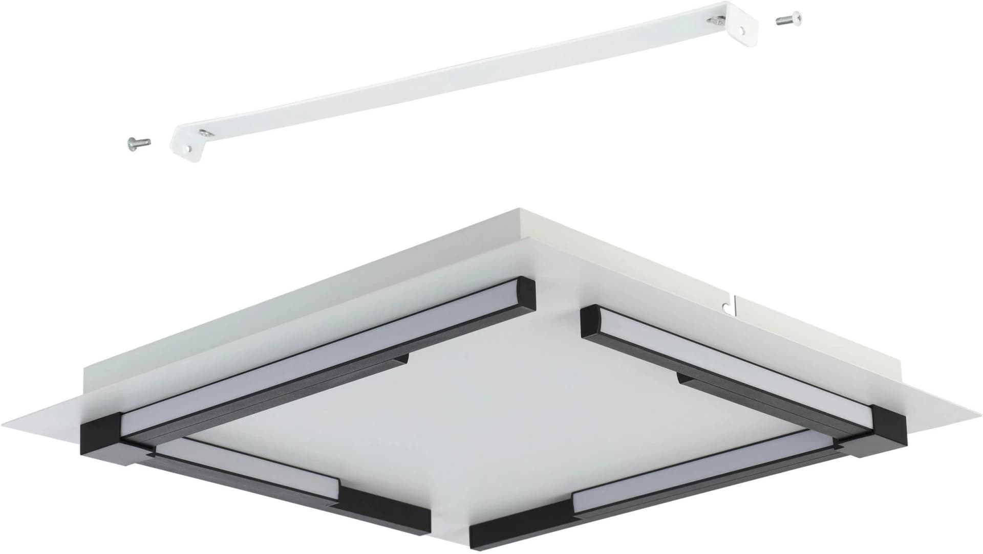 EGLO Deckenleuchte ZAMPOTE, schwarz-weiß, 25W, LED