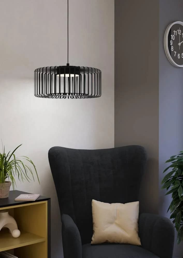EGLO Hängeleuchte GINESTRONE-Z Schwarz ZigBee 3.0