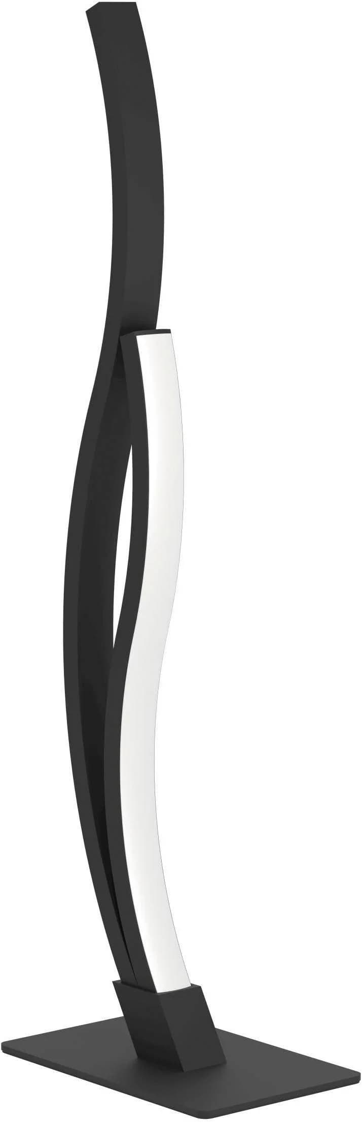 EGLO Tischleuchte Grisolia Nachttischlampe Schwarz LED