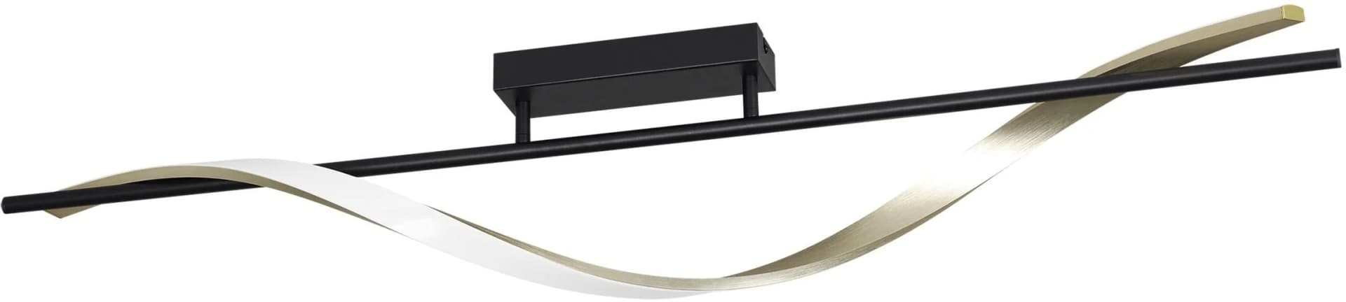 EGLO CONAPRATO Deckenleuchte LED Schwarz/Messing Dimmbar