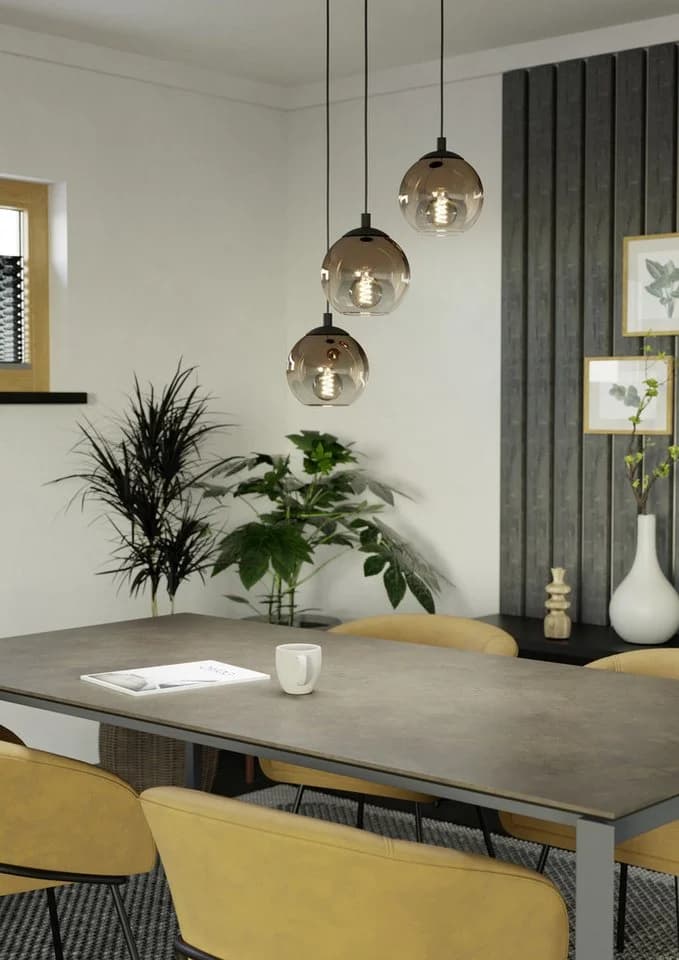 EGLO Hängeleuchte ARISCANI 1 Pendellampe Stahl E27 3x60W IP20