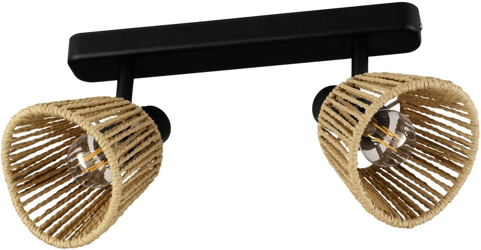 EGLO Deckenleuchte KEELBY Spotlampe - Stahl - E14 - 2X40W - IP20, schwarz