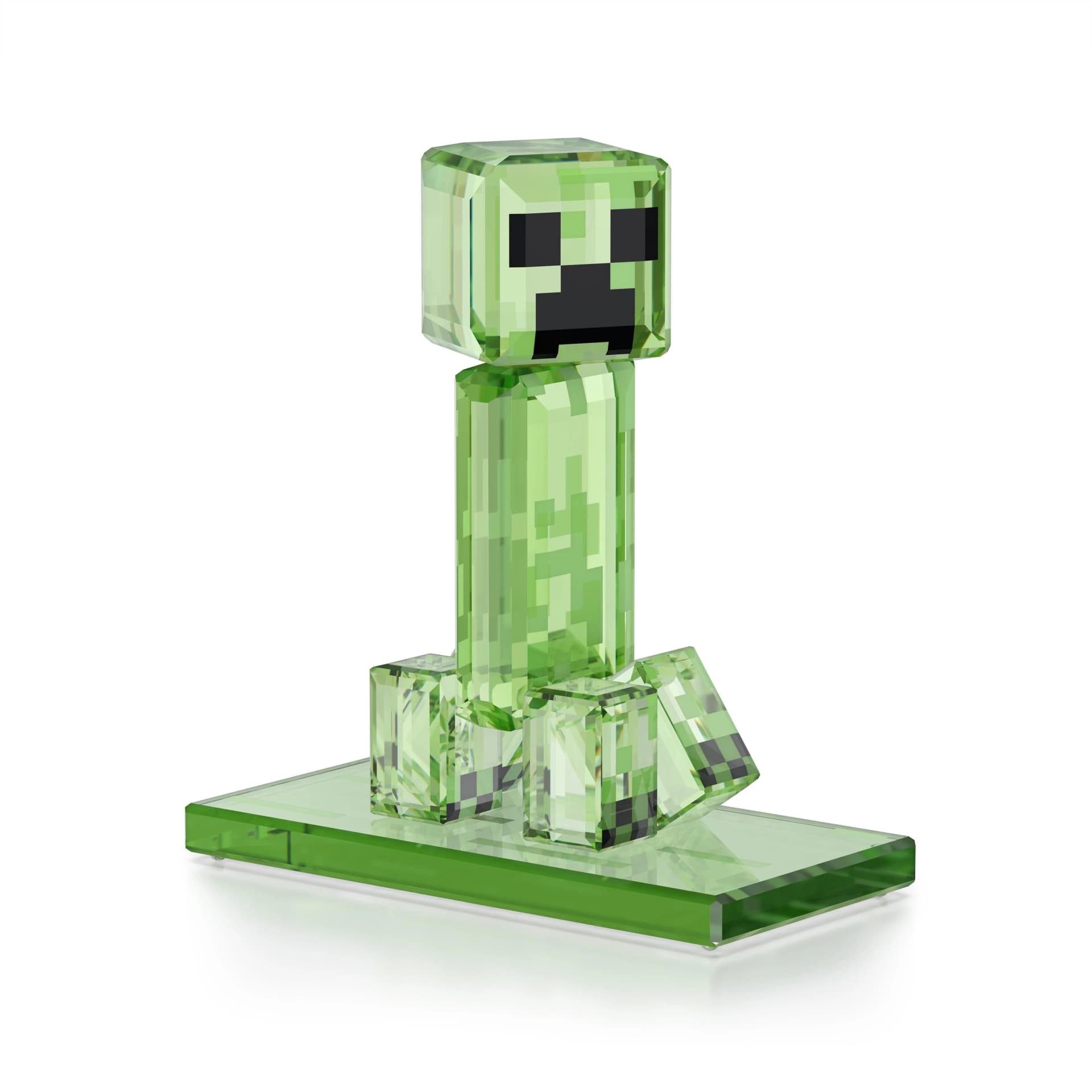 Minecraft Creeper Dekofigur aus Kristall