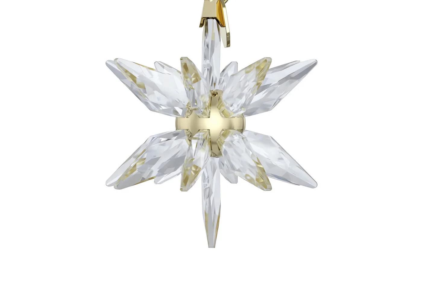 Swarovski Kristallfigur Annual Edition 3D Ornament 2025 Weiß Gold Dekohänger