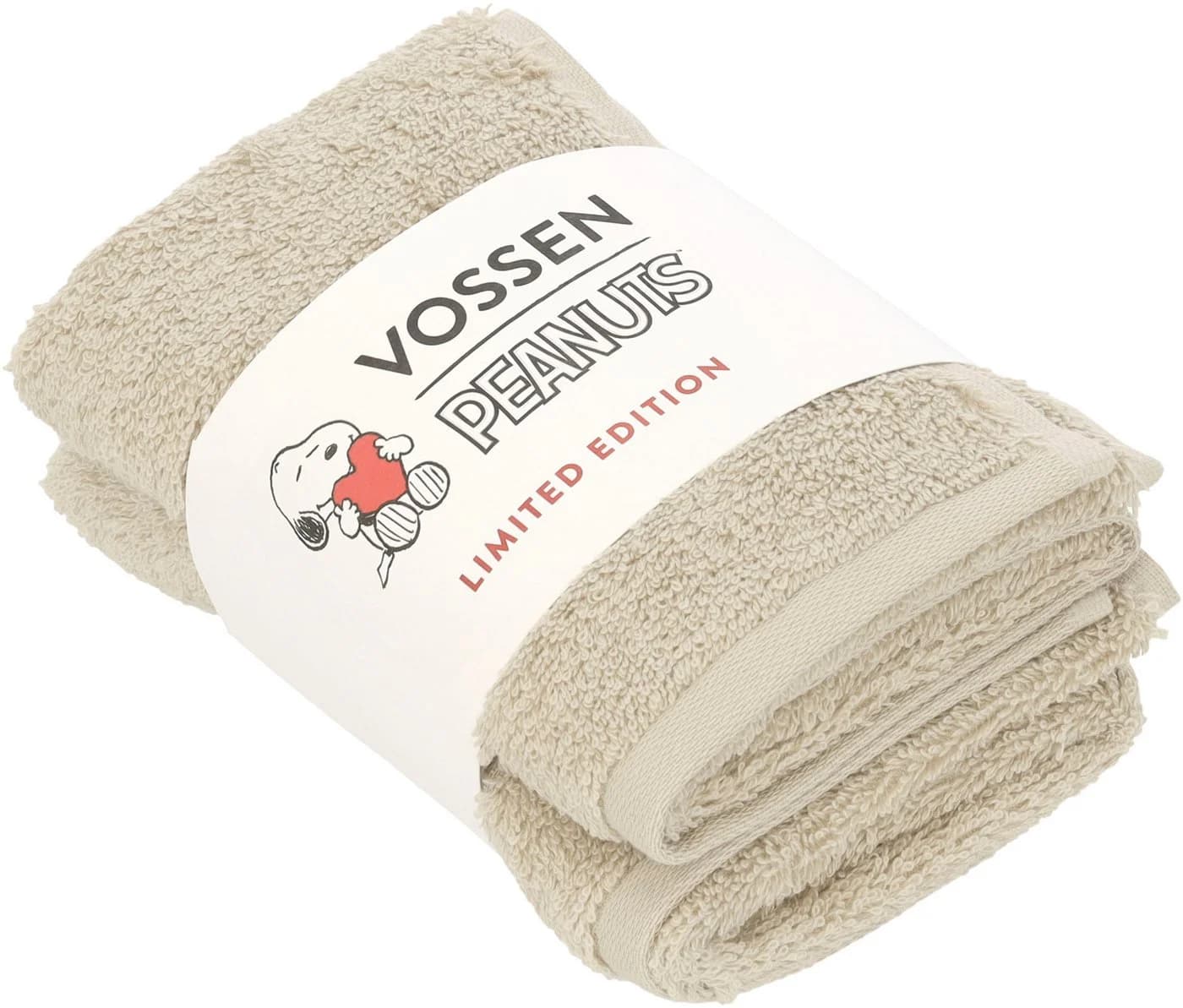 Gästetuch-Set SLEEPY SNOOPY Beige Baumwolle