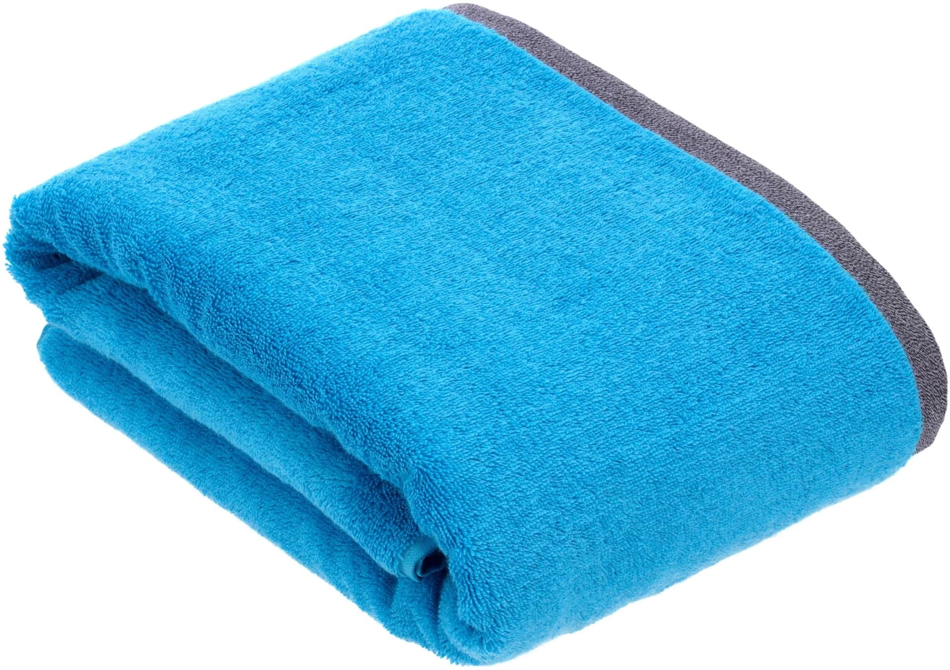 BUGATTI Prato Badetuch Blau Moon 100x150cm Walkfrottier