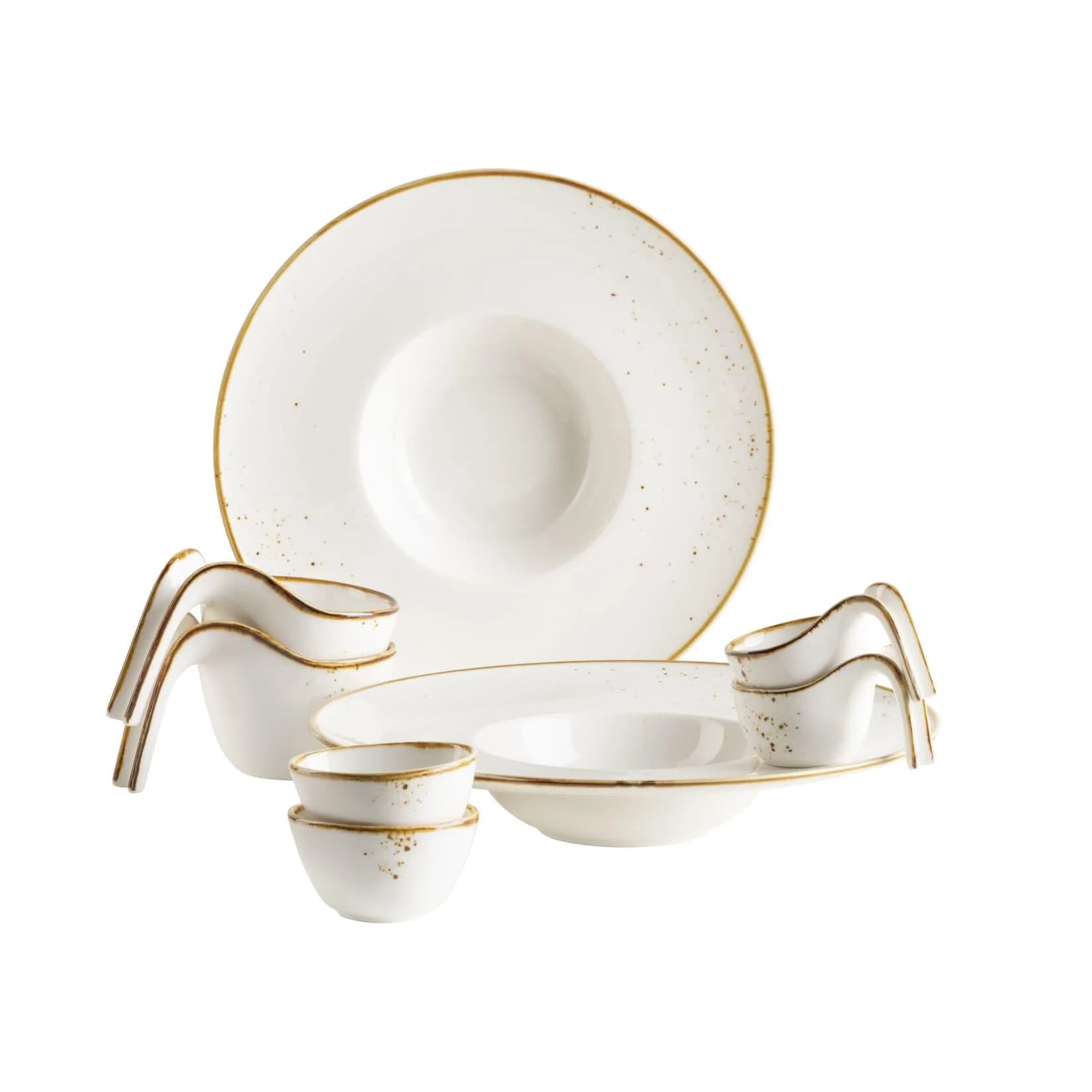 Mäser Gourmet Set Porzellan Pintar Beige/Braun