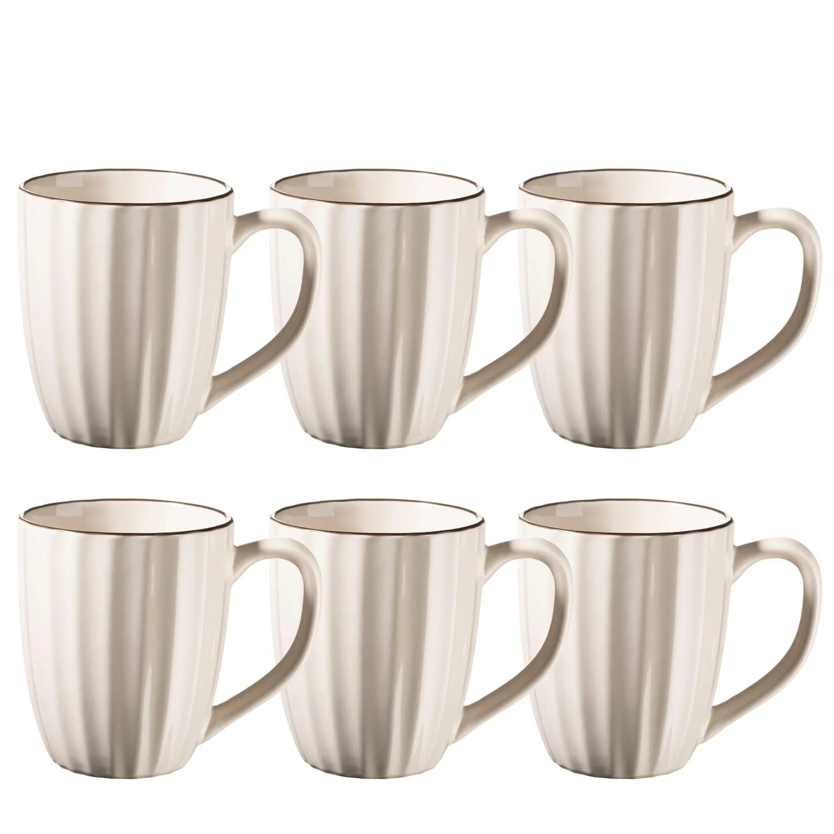 Mäser Kaffeebecher-Set Steinzeug Osita Beige Retro