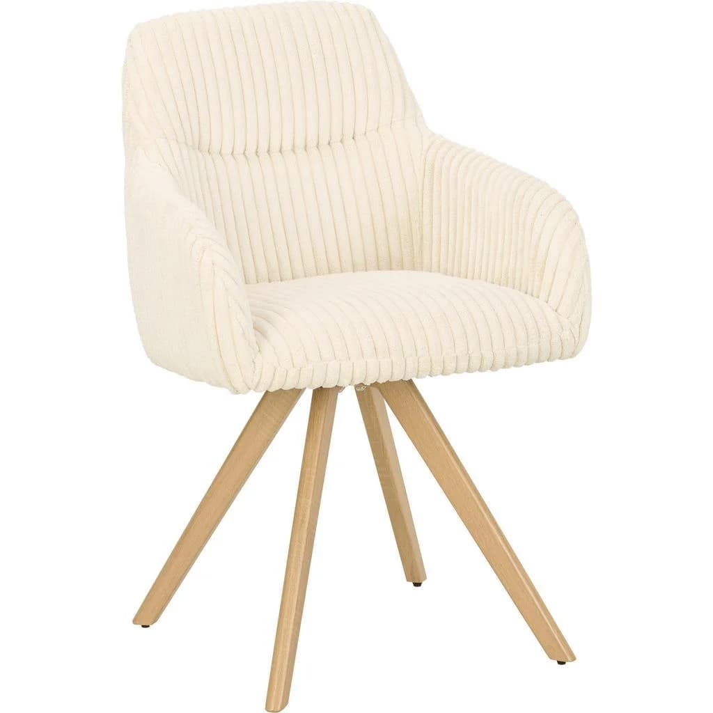 Mid.you Armlehnstuhl Beige Esszimmerstuhl