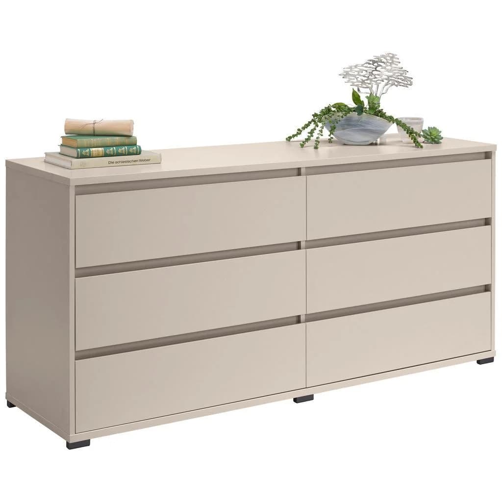 Carryhome Sideboard Kaschmir Holzwerkstoff 6 Schubladen