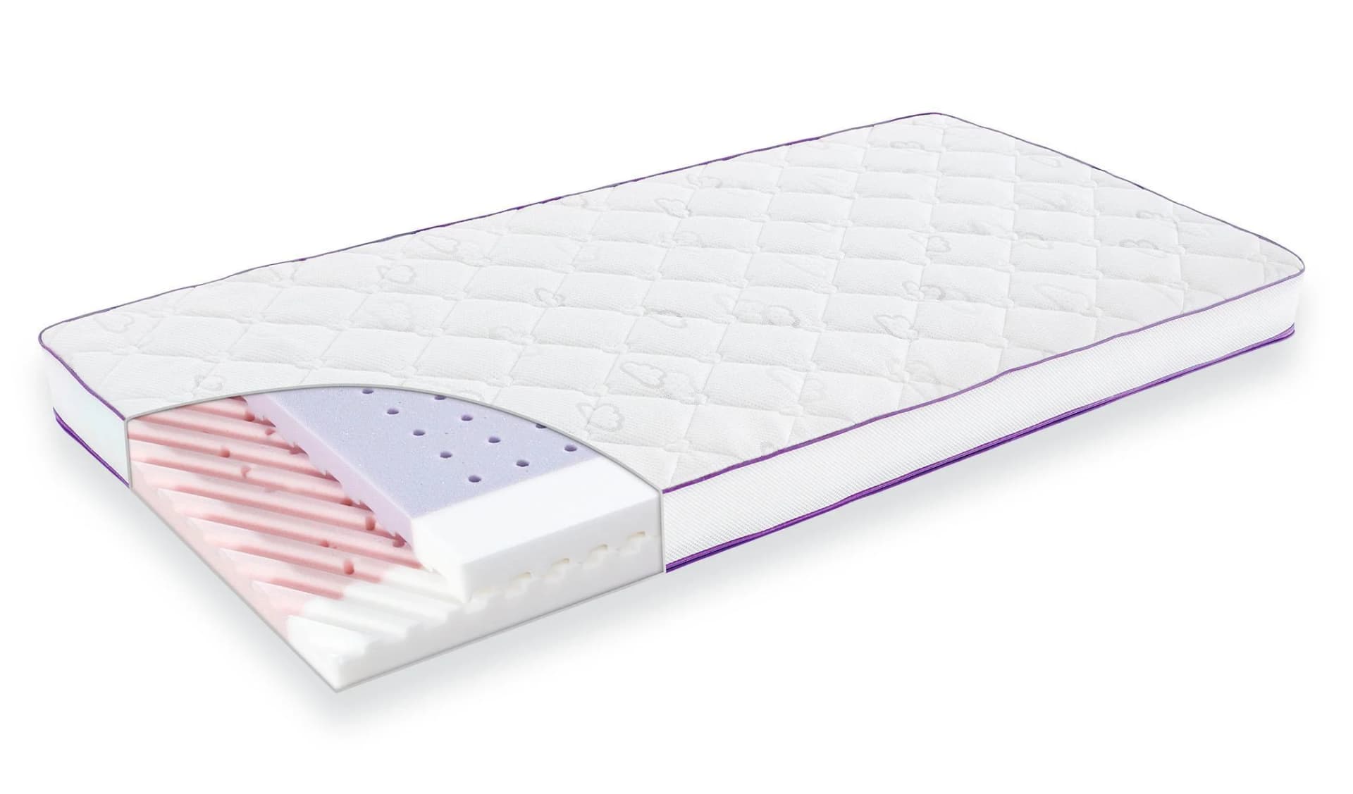 TRÄUMELAND Polarstern Kindermatratze 60x120cm Weiß