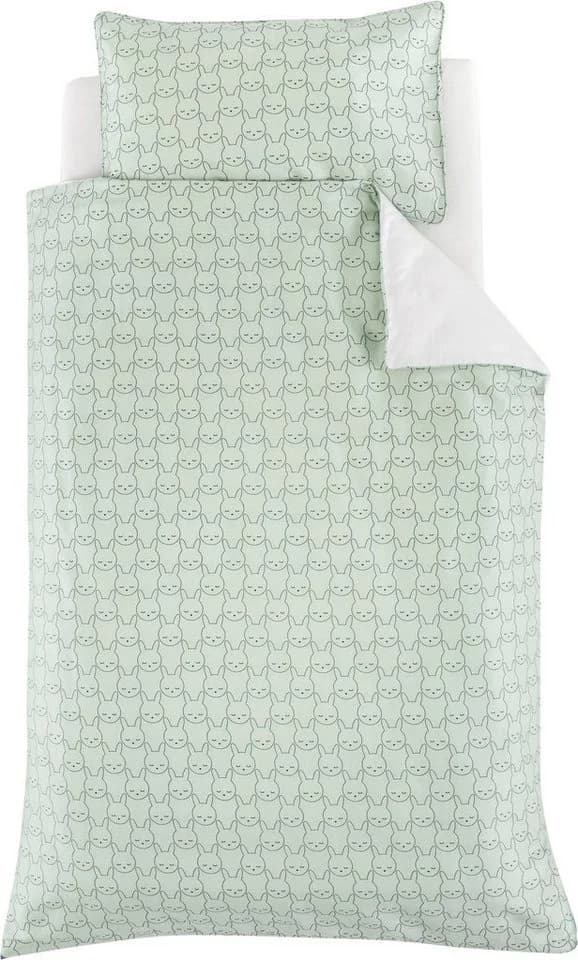 Träumeland Babybettwäsche Kuschelhase Jersey Weiß 2-teilig