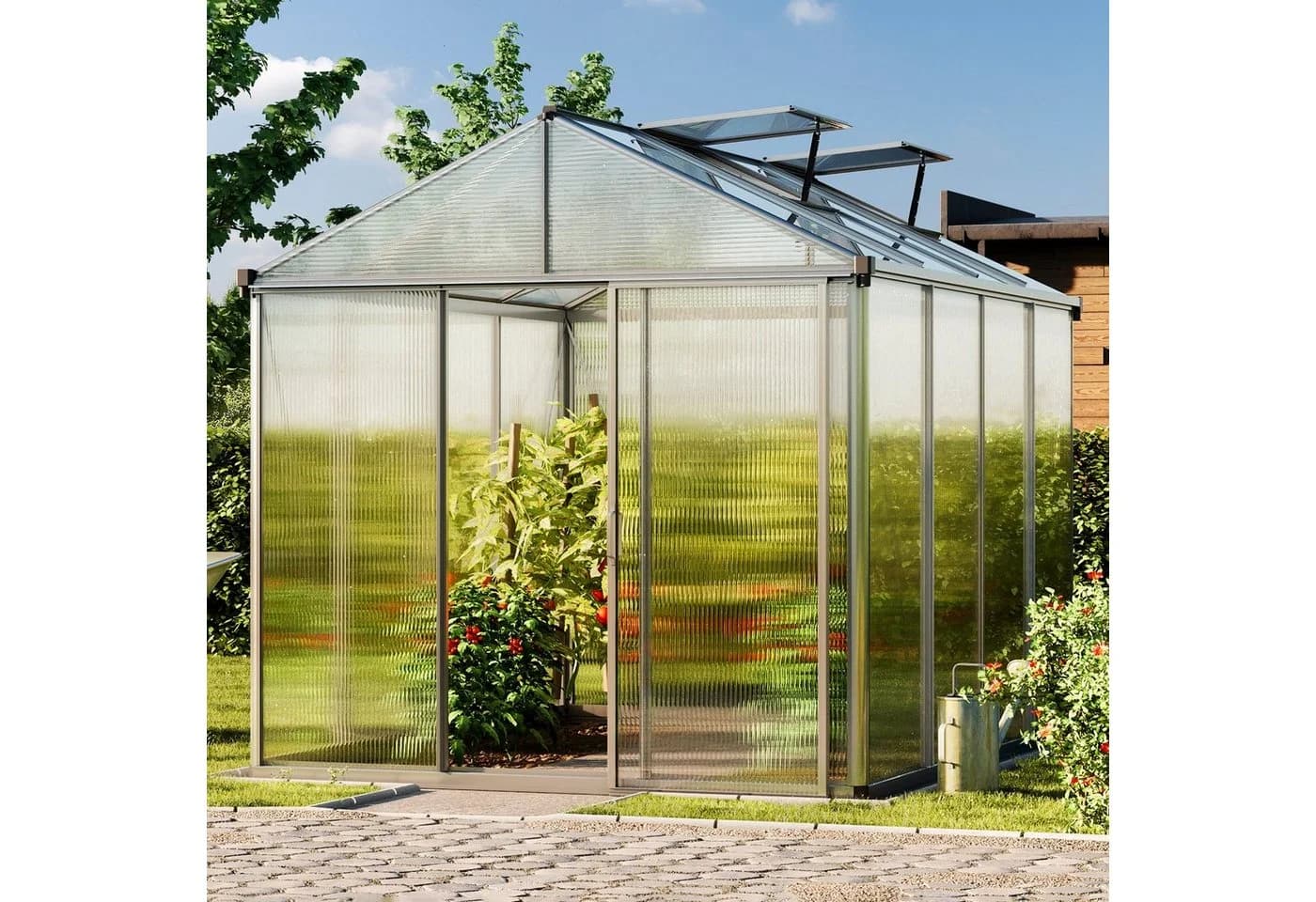 GFP Gewächshaus Premium 22 Aluminium 10 mm Polycarbonat