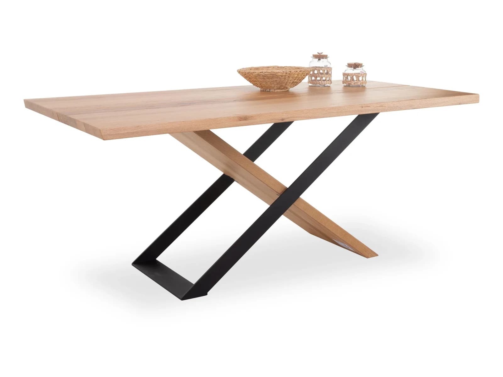 Esstisch KOINOR T1032 Balkeneiche massiv Braun