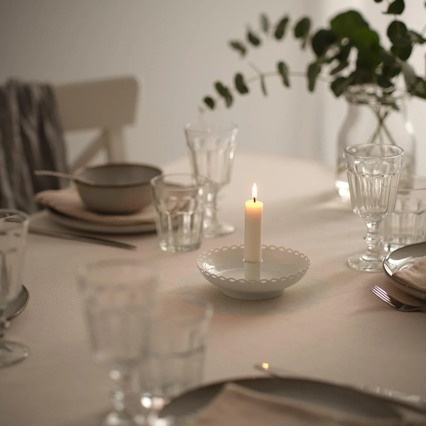 IKEA TURTURDUVA Kerzenständer Weiß Vintage-Design