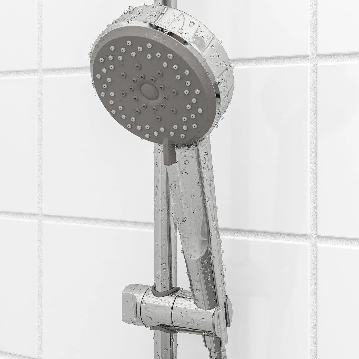 IKEA BROGRUND Handdusche 5 Funktionen Verchromt