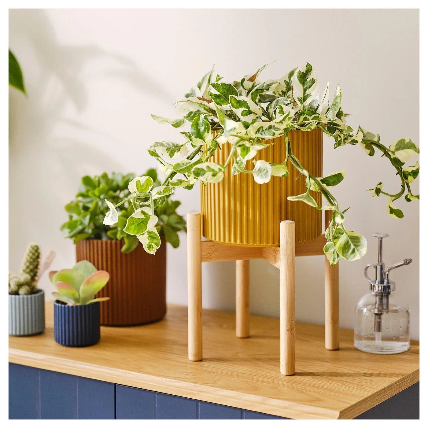 IKEA DAKSJUS Blumenständer Bambus