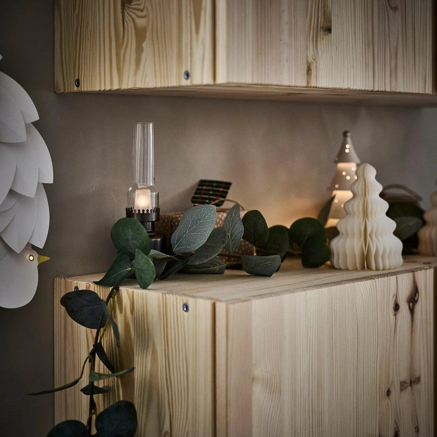 IKEA SMYCKA Girlande Grün Eukalyptus