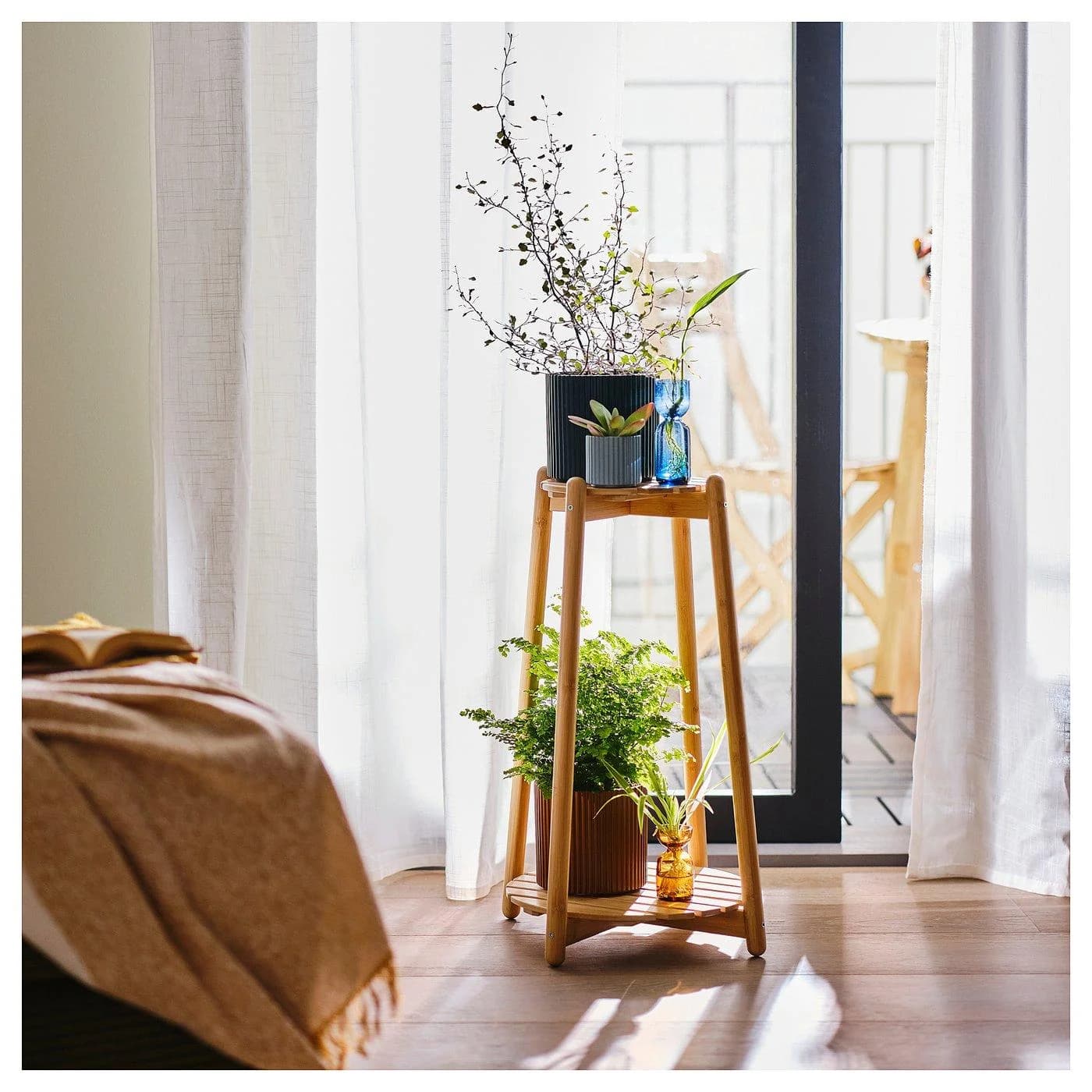 IKEA DAKSJUS Blumenständer Bambus