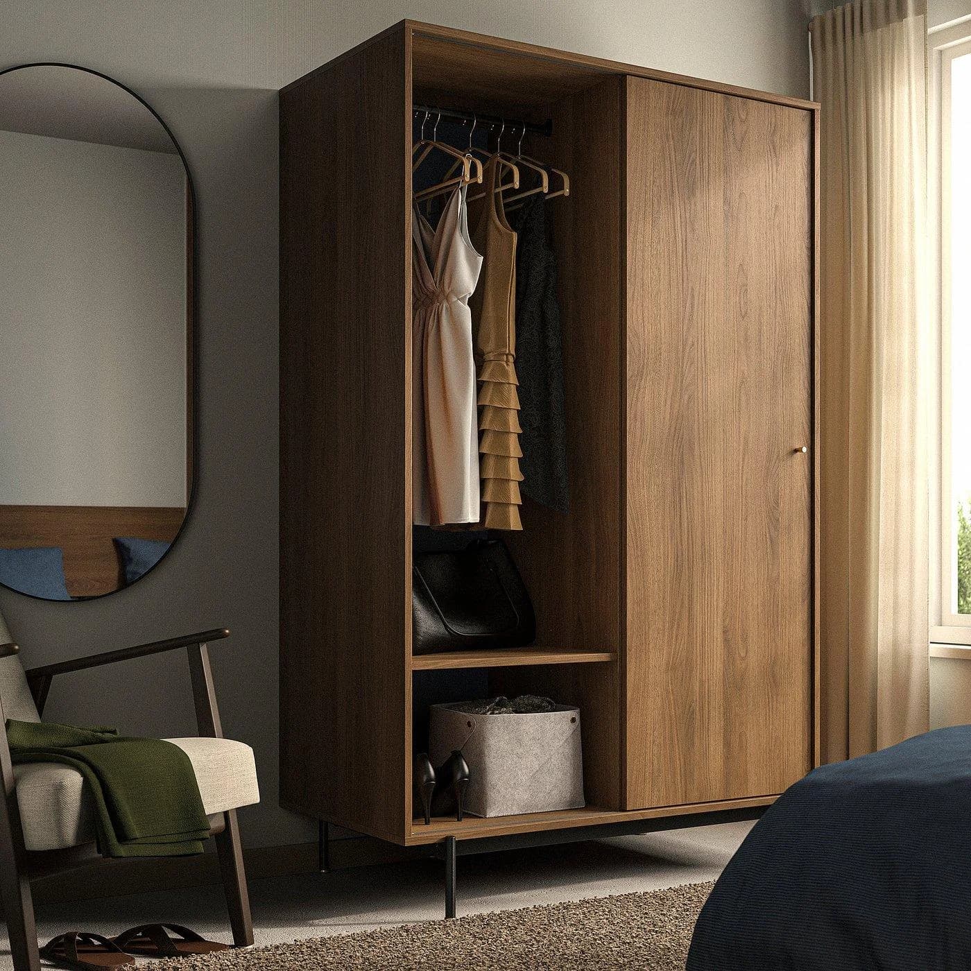 IKEA RÅDMANSÖ Kleiderschrank Braun Schiebetür