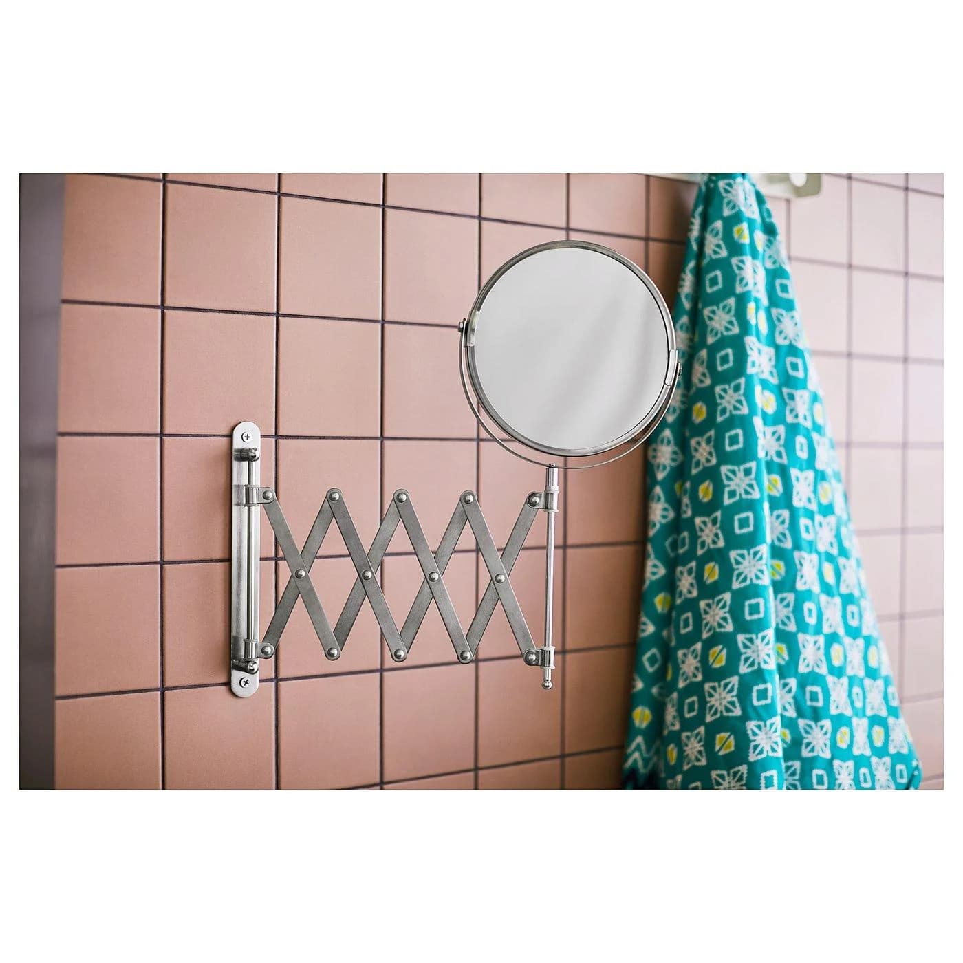 IKEA FRÄCK Spiegel Edelstahl mit Vergrößerungsfunktion