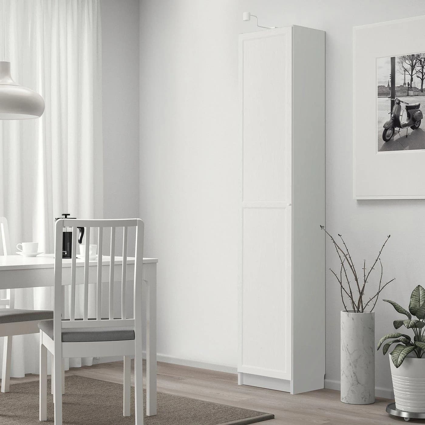 IKEA BILLY / OXBERG Bücherregal mit Türen Weiß