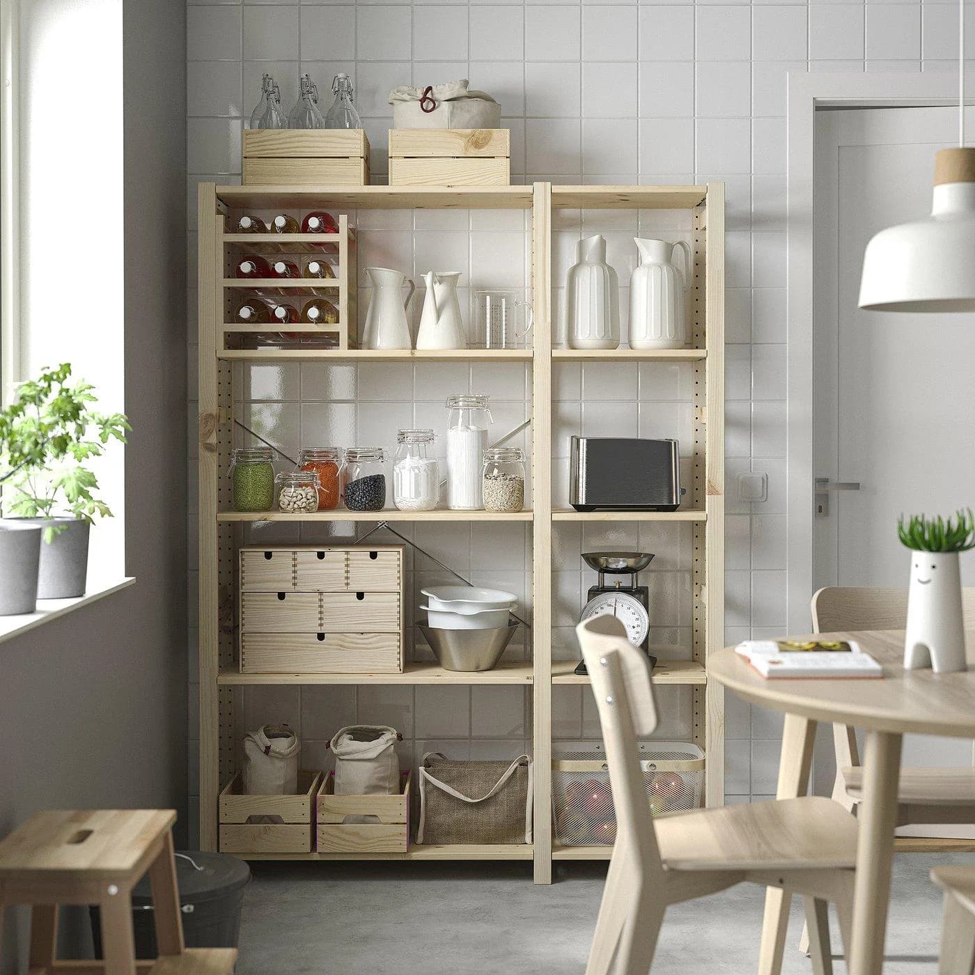 IKEA IVAR 2 Elem/Regale Kiefernholz Aufbewahrungssystem