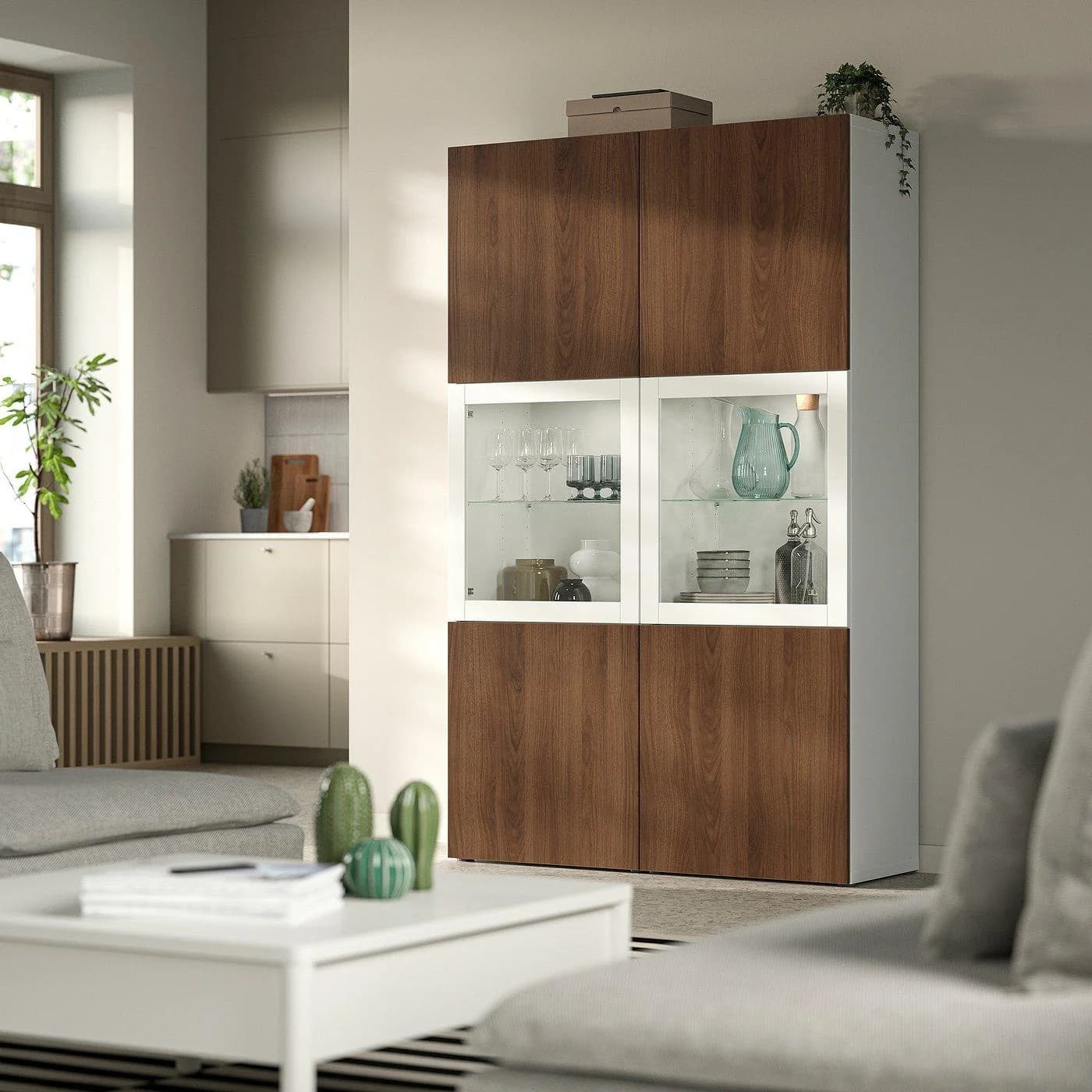 IKEA BESTÅ Vitrine Weiß Modern