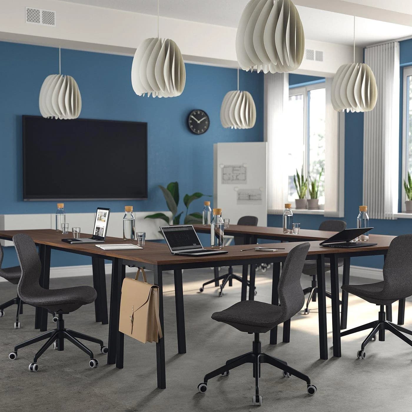 IKEA MITTZON Konferenztisch Schwarz
