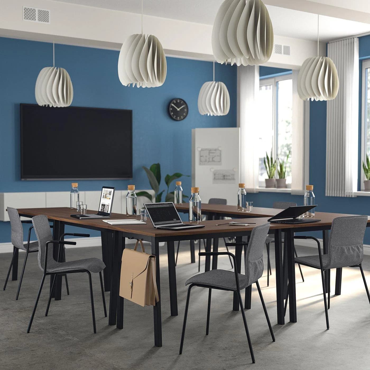 IKEA MITTZON Konferenztisch Schwarz