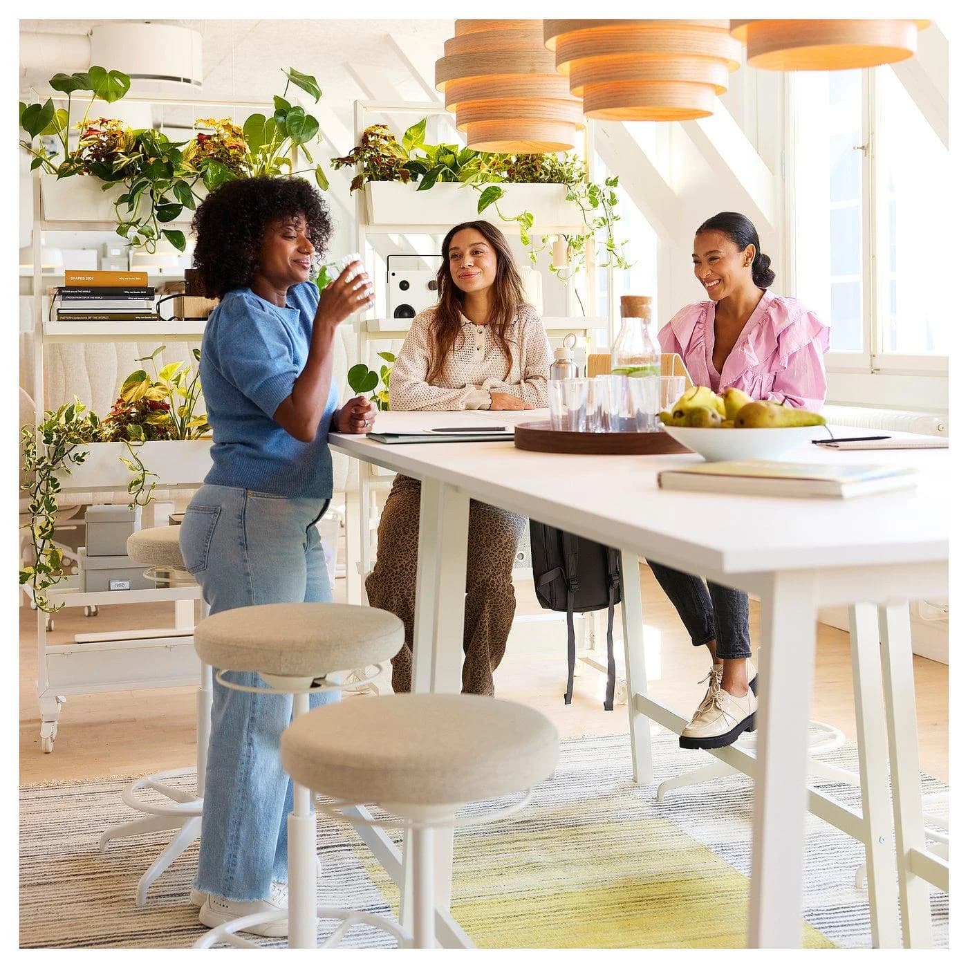 IKEA MITTZON Konferenztisch Weiß Höhenverstellbar