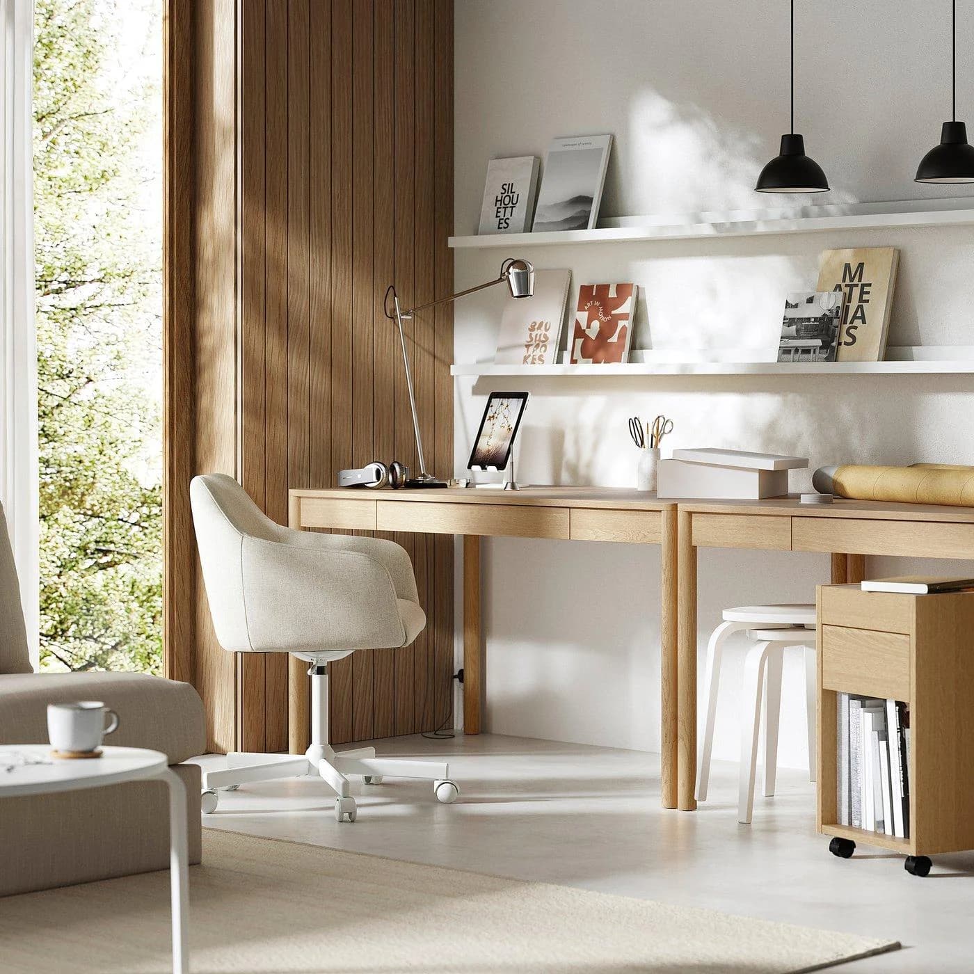IKEA TONSTAD Schreibtisch Eichenfurnier Gebürstet