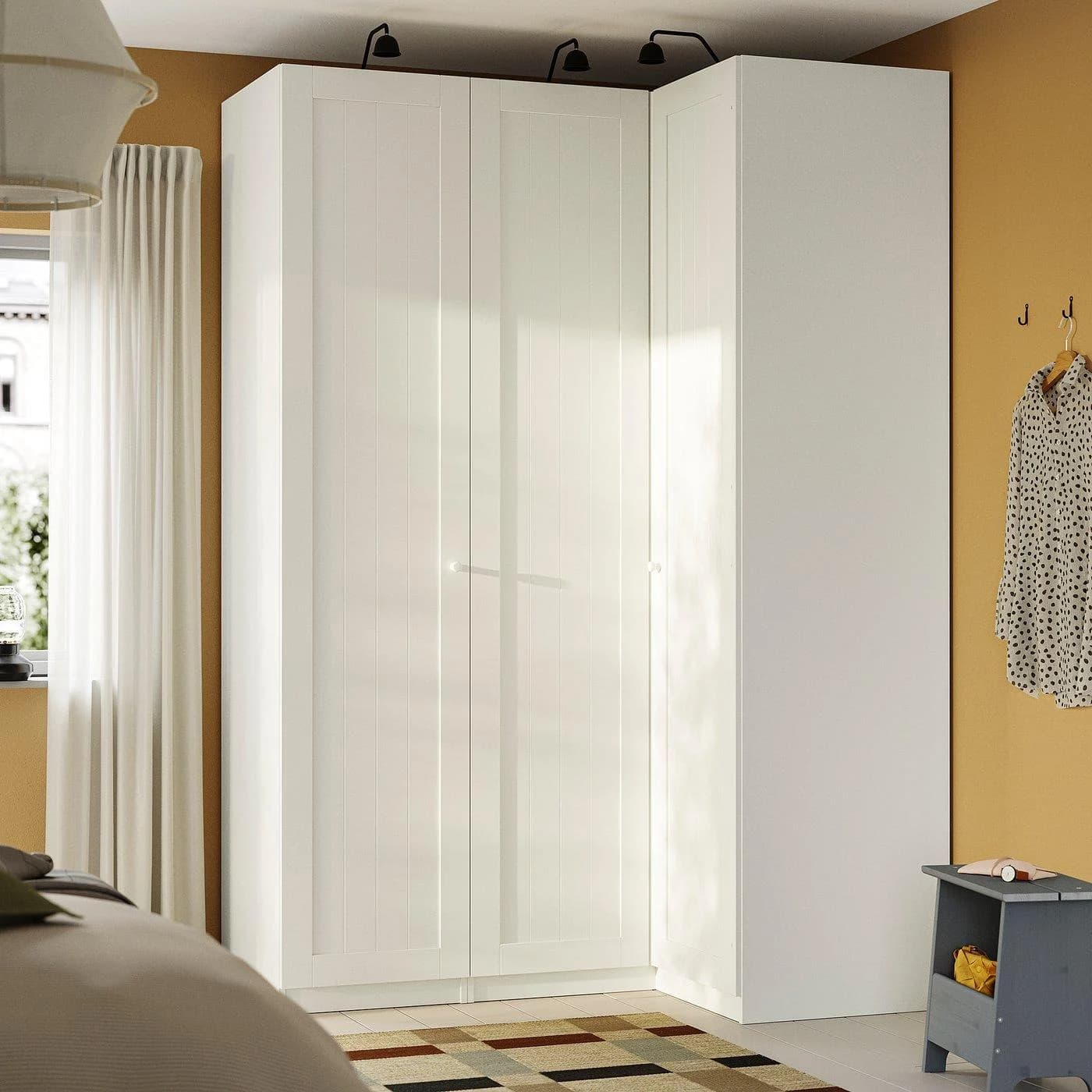 IKEA PAX / GULLABERG Eckkleiderschrank Weiß