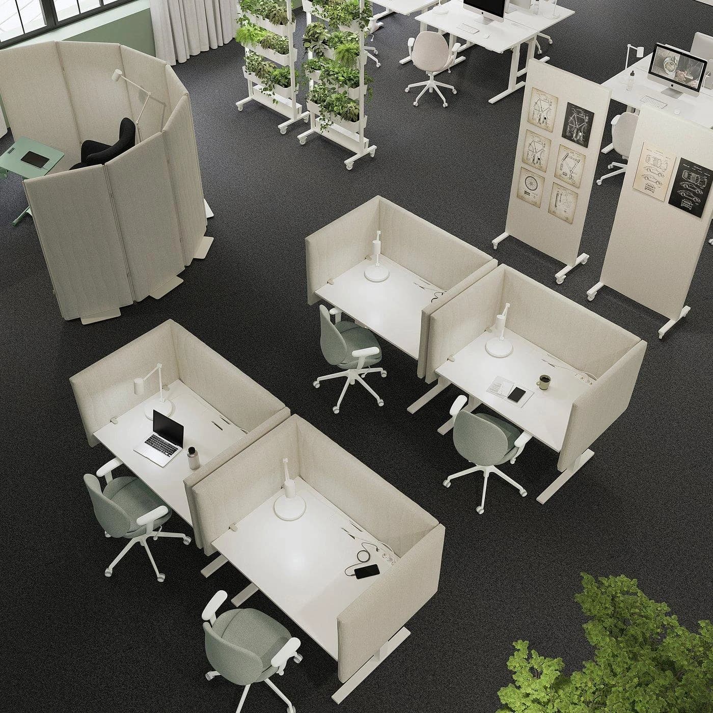 IKEA MITTZON Schreibtisch sitz/steh Weiß