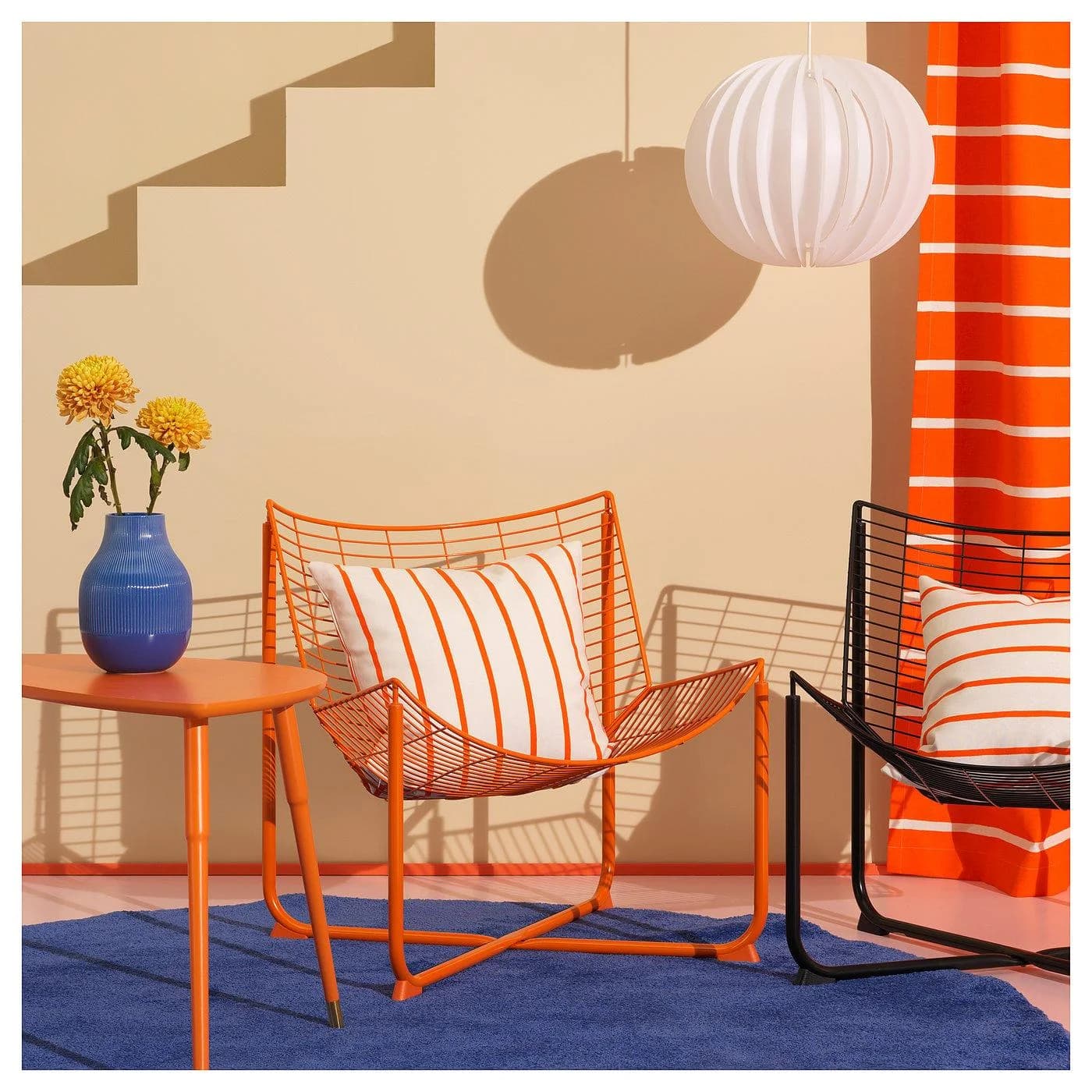 IKEA SKÅLBODA Sessel Orange Schalenform