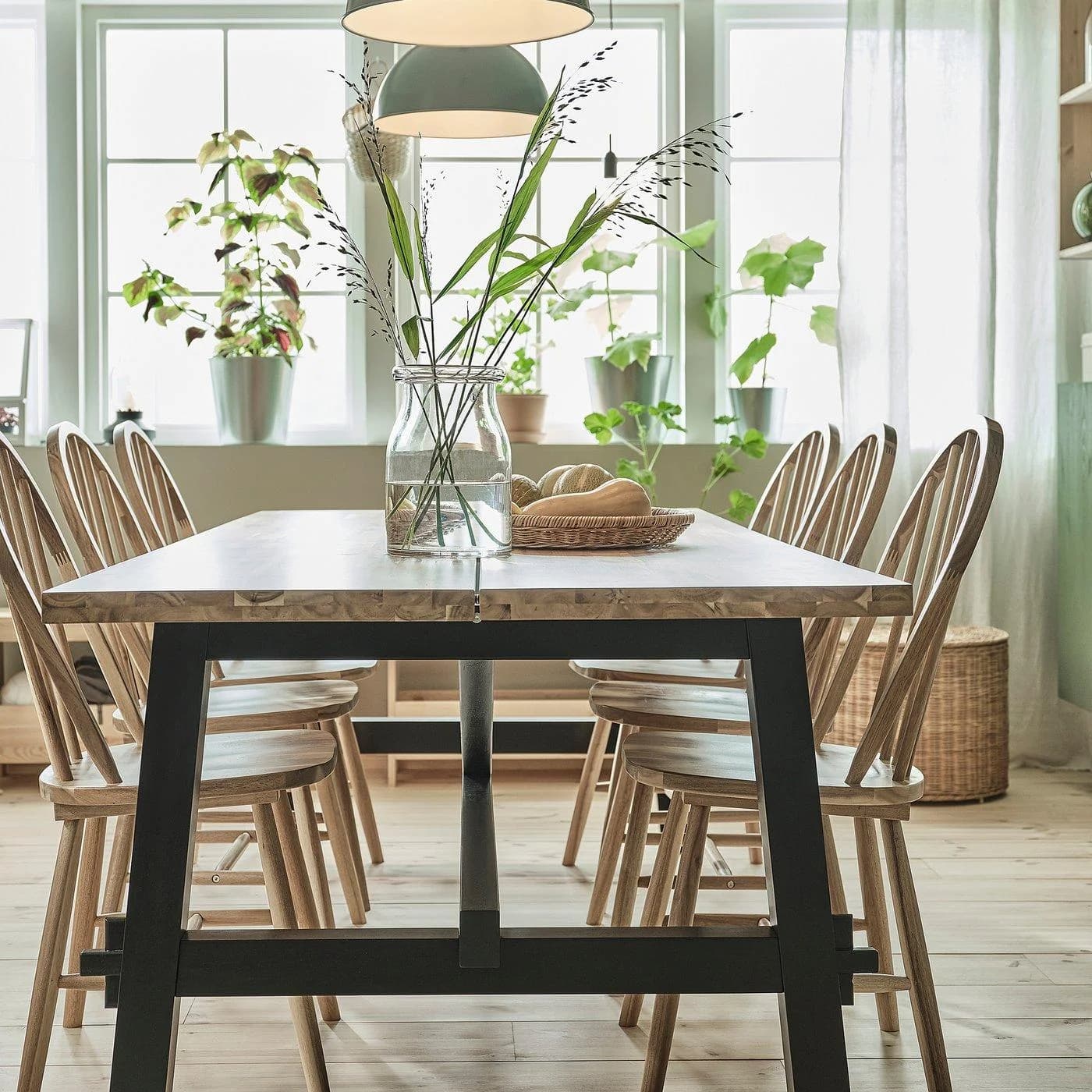 IKEA SKOGSTA Esstisch Akazie Schwarz