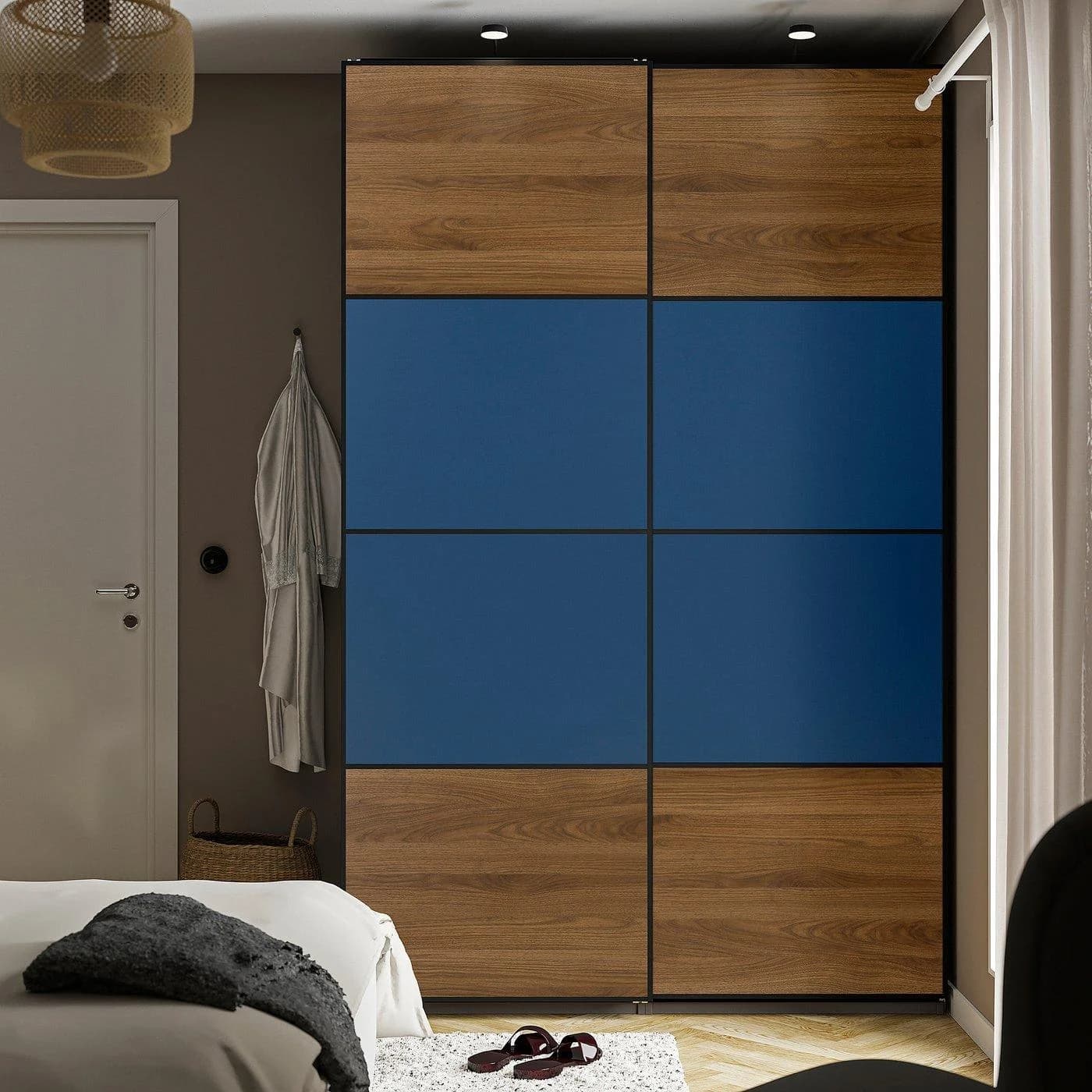 IKEA PAX MEHAMN Kleiderschrank mit Schiebetüren