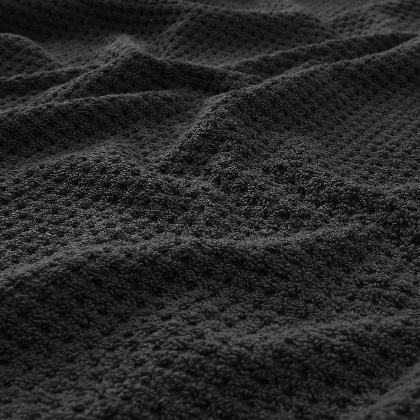 IKEA GULVIAL Badetuch Schwarz 100% Baumwolle