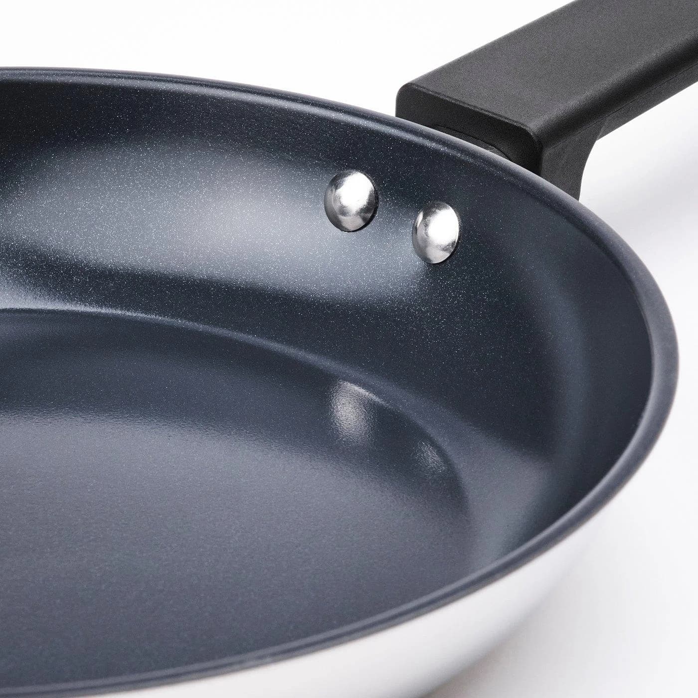 IKEA MIDDAGSMAT Bratpfanne Edelstahl Grau Antihaftbeschichtung